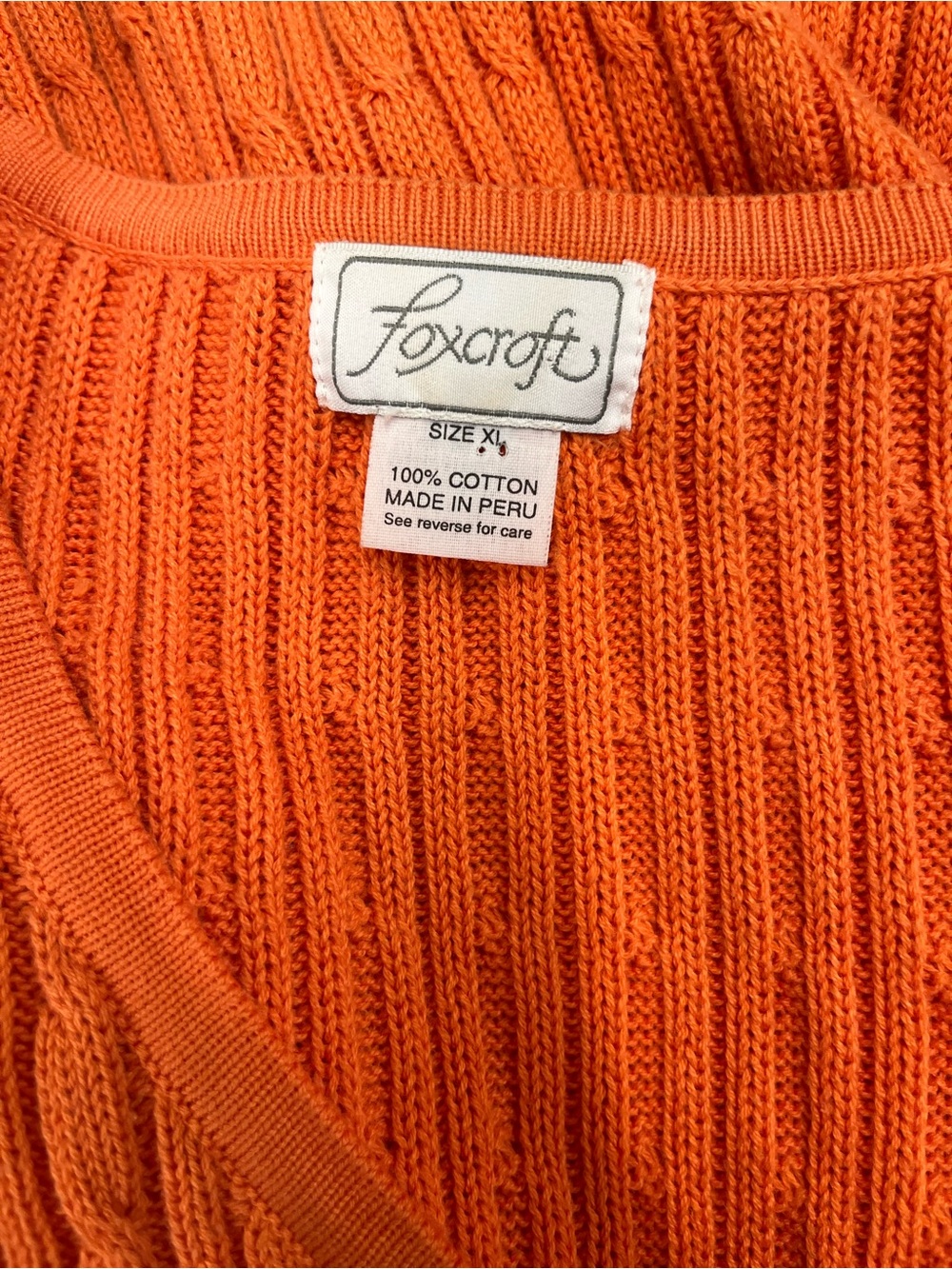 Foxcroft sweater vest size XL - Picture 5 of 8